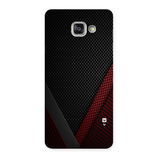 Classy Black Red Design Back Case for Galaxy A7 2016