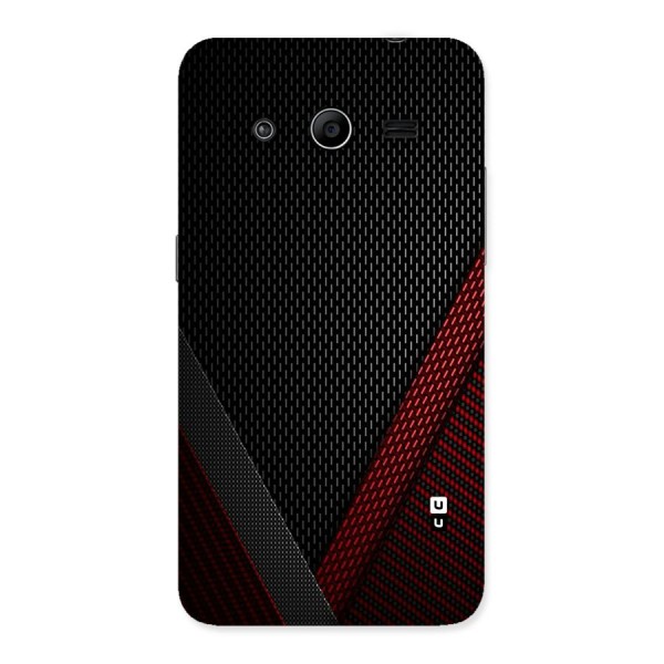 Classy Black Red Design Back Case for Galaxy Core 2