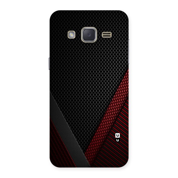 Classy Black Red Design Back Case for Galaxy J2