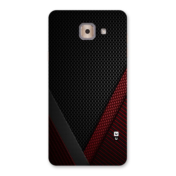 Classy Black Red Design Back Case for Galaxy J7 Max