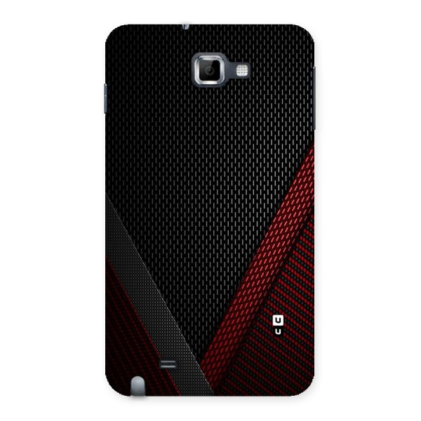 Classy Black Red Design Back Case for Galaxy Note