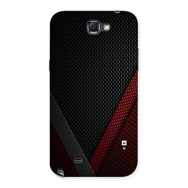 Classy Black Red Design Back Case for Galaxy Note 2
