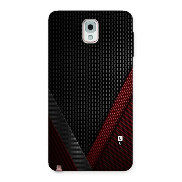 Classy Black Red Design Back Case for Galaxy Note 3