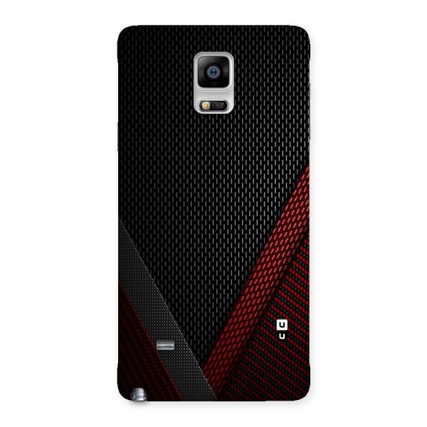 Classy Black Red Design Back Case for Galaxy Note 4