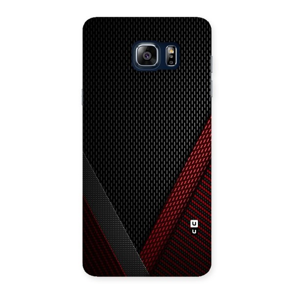 Classy Black Red Design Back Case for Galaxy Note 5