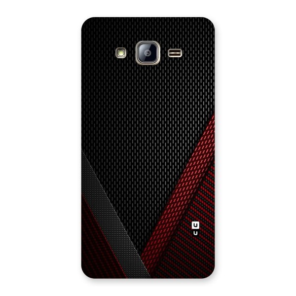 Classy Black Red Design Back Case for Galaxy On5