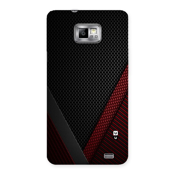 Classy Black Red Design Back Case for Galaxy S2