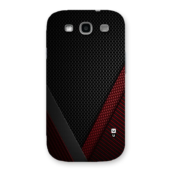 Classy Black Red Design Back Case for Galaxy S3