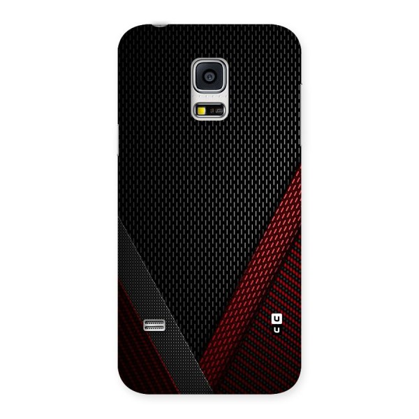 Classy Black Red Design Back Case for Galaxy S5 Mini