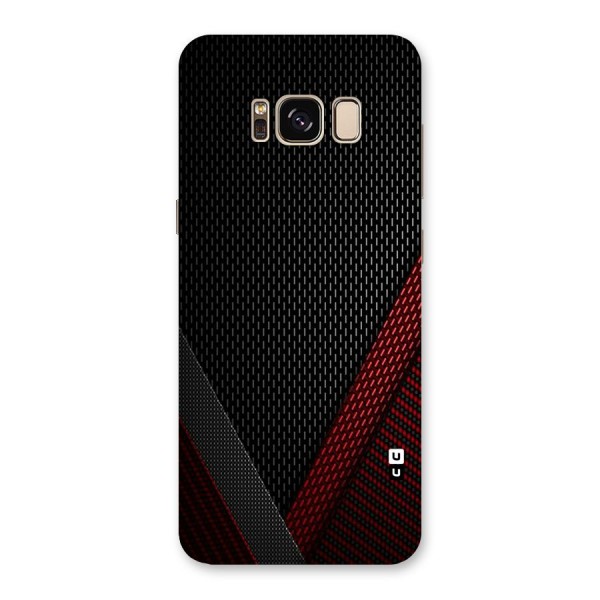 Classy Black Red Design Back Case for Galaxy S8