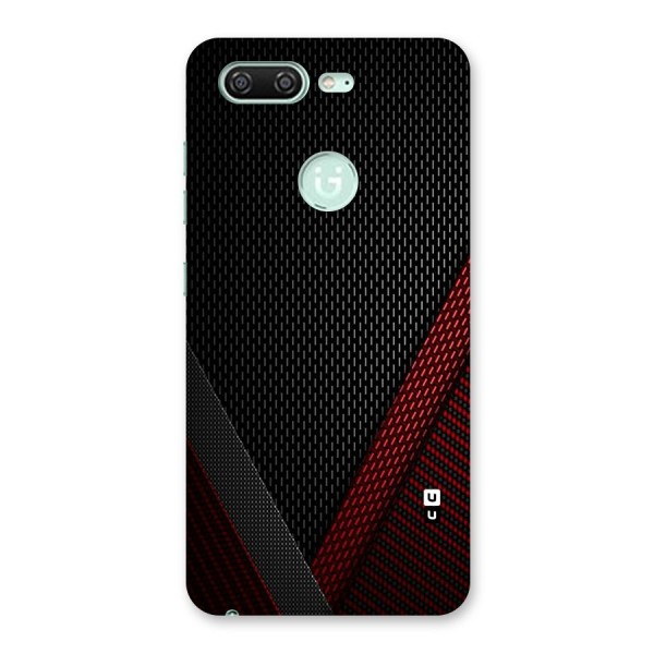 Classy Black Red Design Back Case for Gionee S10