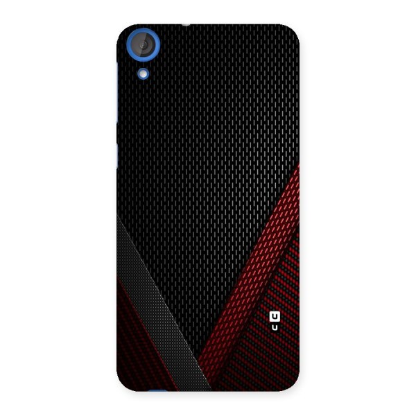 Classy Black Red Design Back Case for HTC Desire 820
