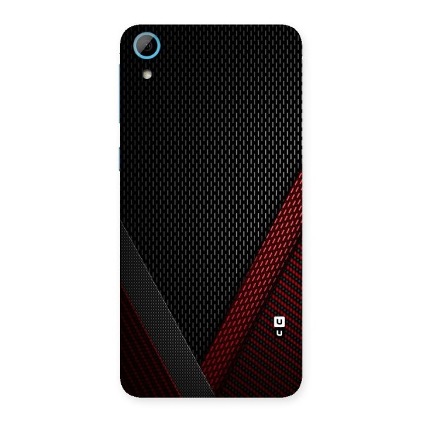 Classy Black Red Design Back Case for HTC Desire 826