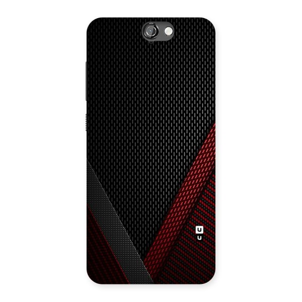 Classy Black Red Design Back Case for HTC One A9