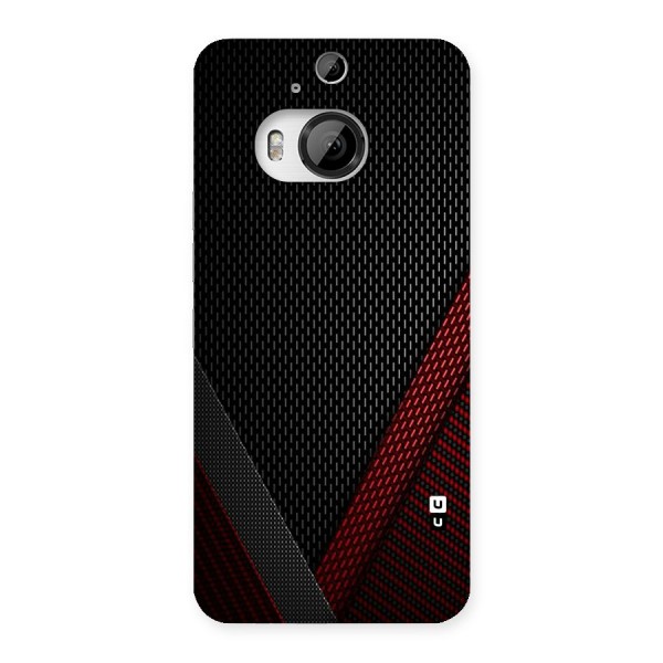 Classy Black Red Design Back Case for HTC One M9 Plus