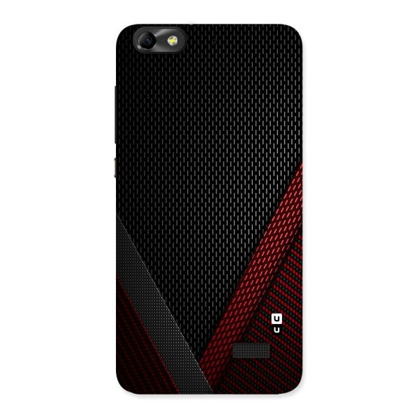 Classy Black Red Design Back Case for Honor 4C
