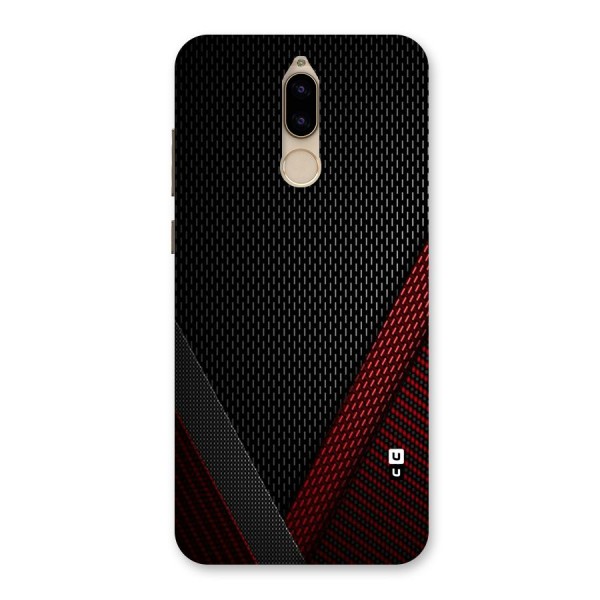 Classy Black Red Design Back Case for Honor 9i
