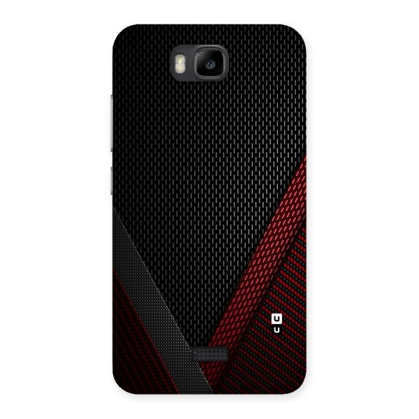 Classy Black Red Design Back Case for Honor Bee