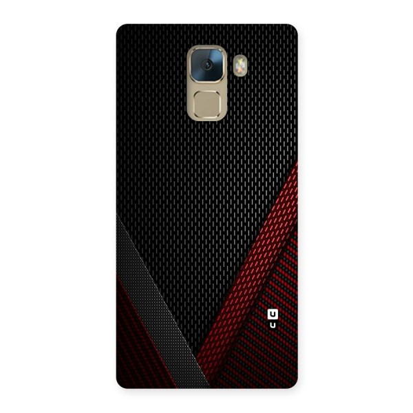 Classy Black Red Design Back Case for Huawei Honor 7
