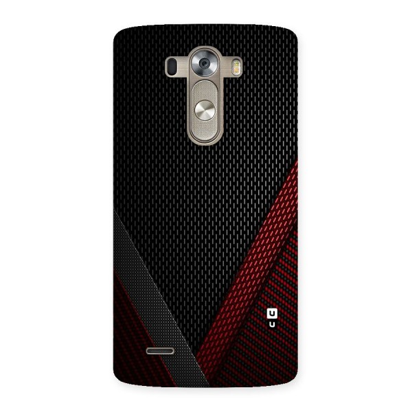 Classy Black Red Design Back Case for LG G3