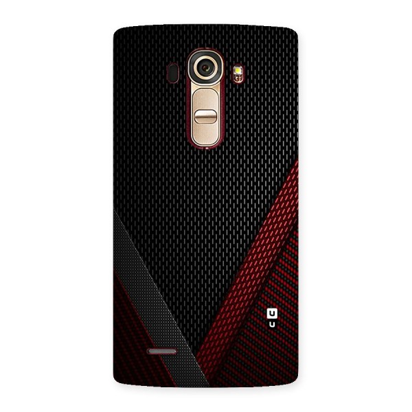 Classy Black Red Design Back Case for LG G4