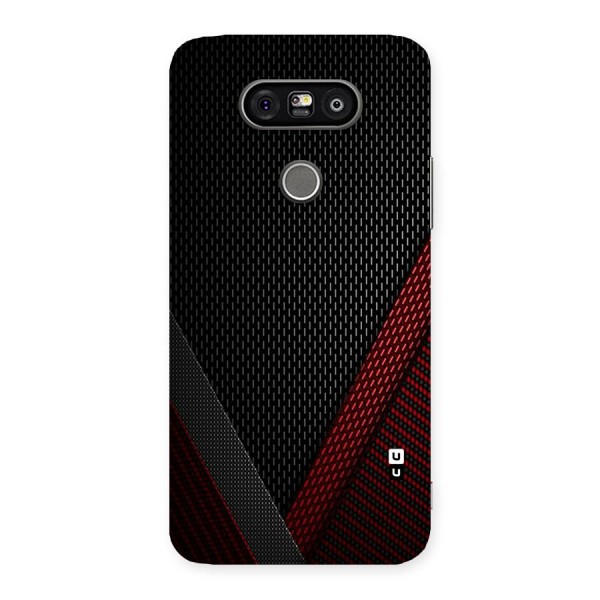 Classy Black Red Design Back Case for LG G5