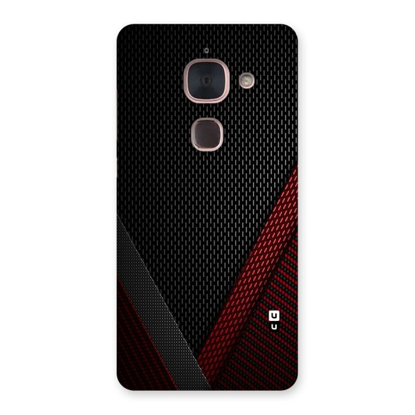 Classy Black Red Design Back Case for Le Max 2