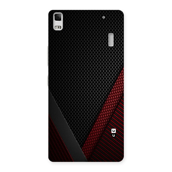 Classy Black Red Design Back Case for Lenovo K3 Note