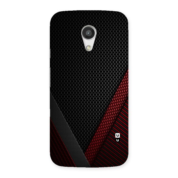 Classy Black Red Design Back Case for Moto G 2nd Gen