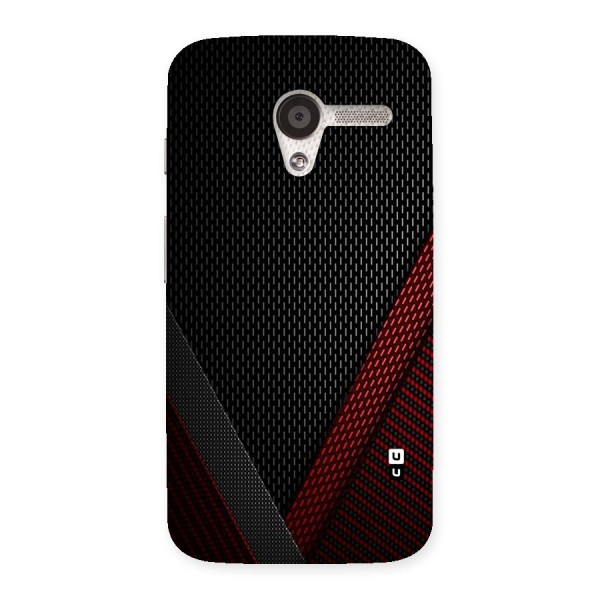 Classy Black Red Design Back Case for Moto X