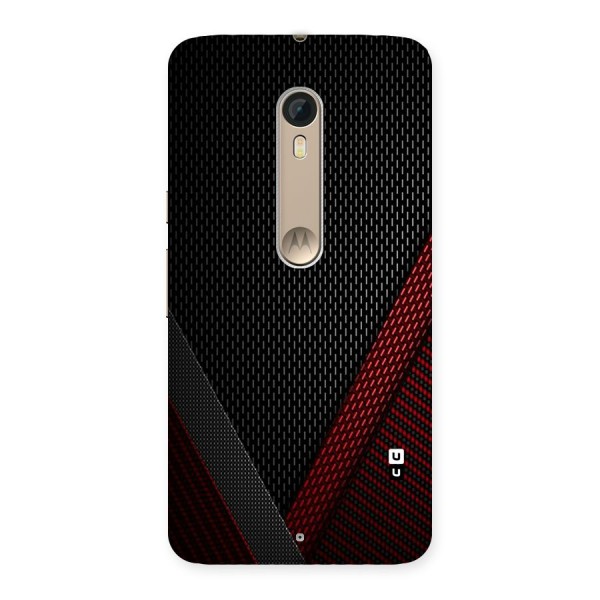 Classy Black Red Design Back Case for Motorola Moto X Style