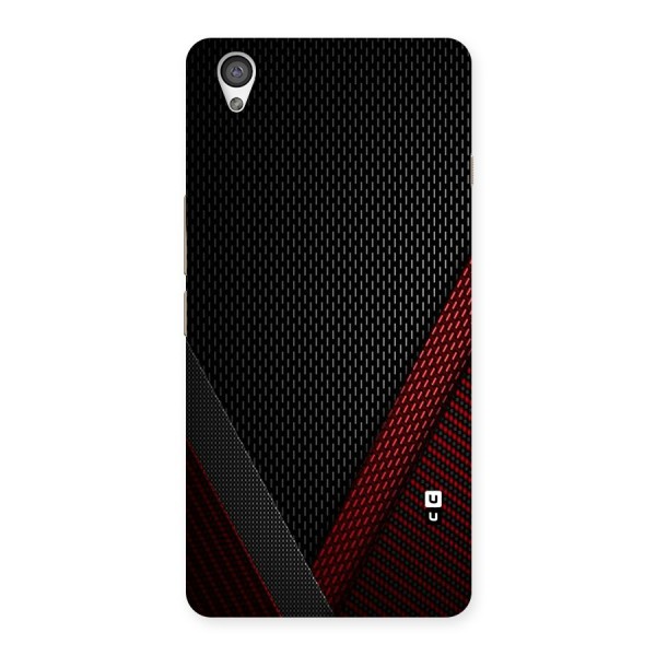 Classy Black Red Design Back Case for OnePlus X