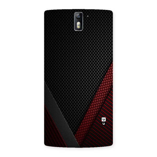 Classy Black Red Design Back Case for One Plus One