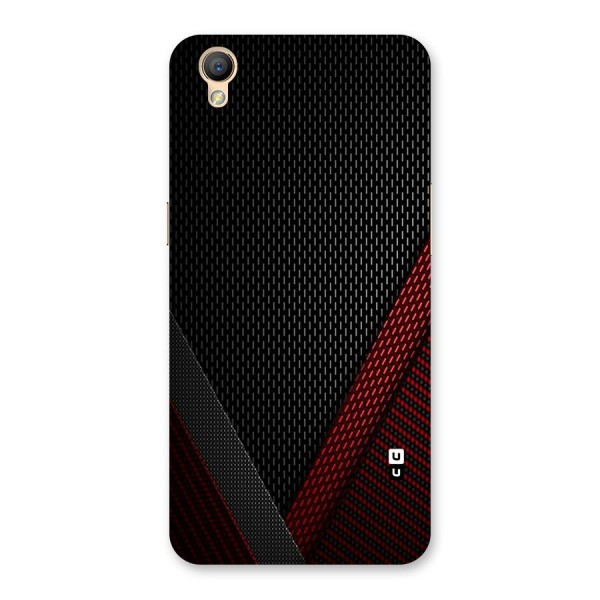 Classy Black Red Design Back Case for Oppo A37