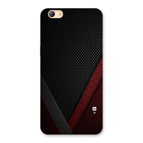 Classy Black Red Design Back Case for Oppo F3 Plus