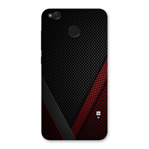 Classy Black Red Design Back Case for Redmi 4