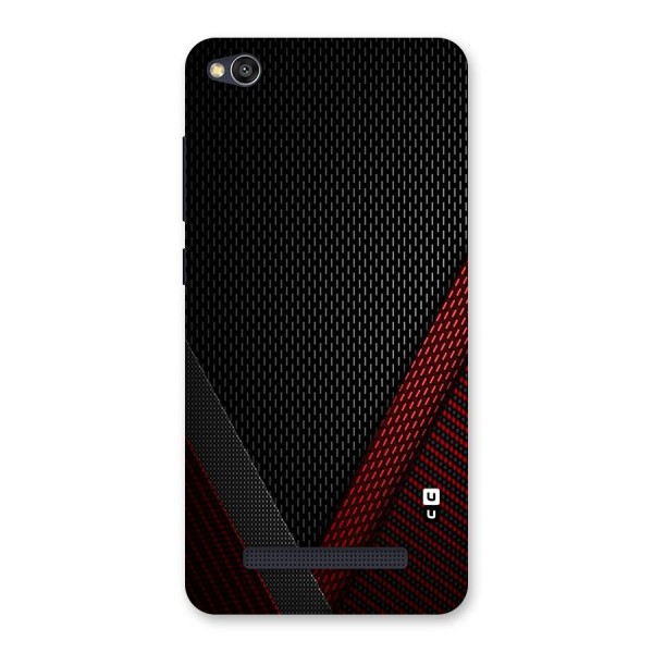 Classy Black Red Design Back Case for Redmi 4A