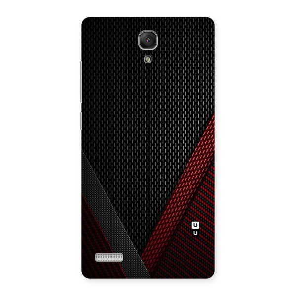 Classy Black Red Design Back Case for Redmi Note Prime