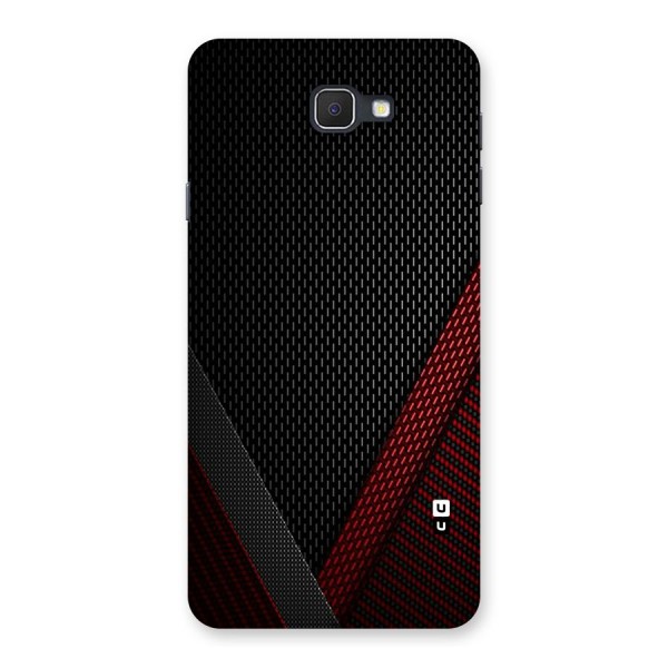Classy Black Red Design Back Case for Samsung Galaxy J7 Prime