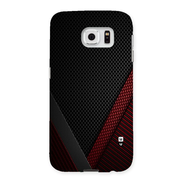 Classy Black Red Design Back Case for Samsung Galaxy S6