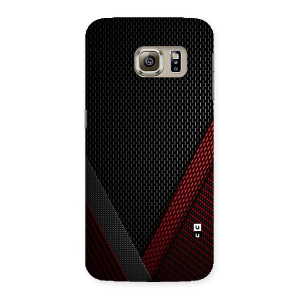 Classy Black Red Design Back Case for Samsung Galaxy S6 Edge