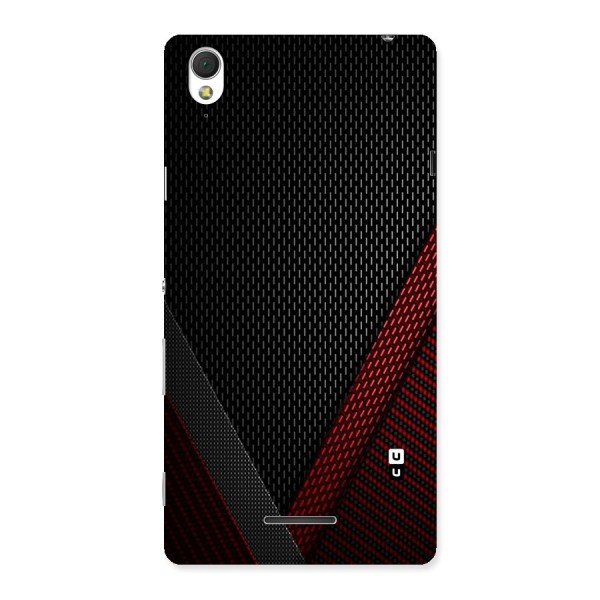 Classy Black Red Design Back Case for Sony Xperia T3