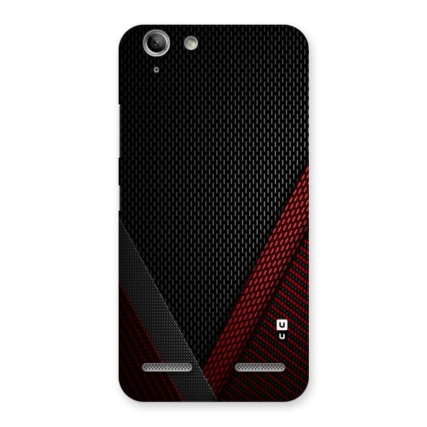 Classy Black Red Design Back Case for Vibe K5