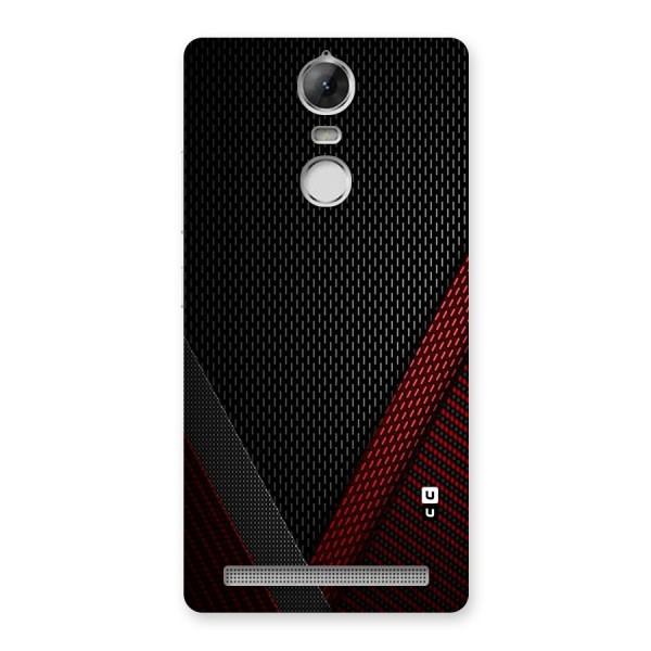Classy Black Red Design Back Case for Vibe K5 Note
