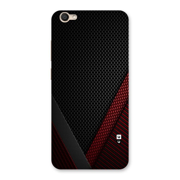 Classy Black Red Design Back Case for Vivo V5