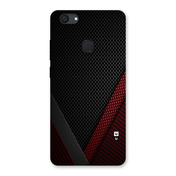 Classy Black Red Design Back Case for Vivo V7 Plus