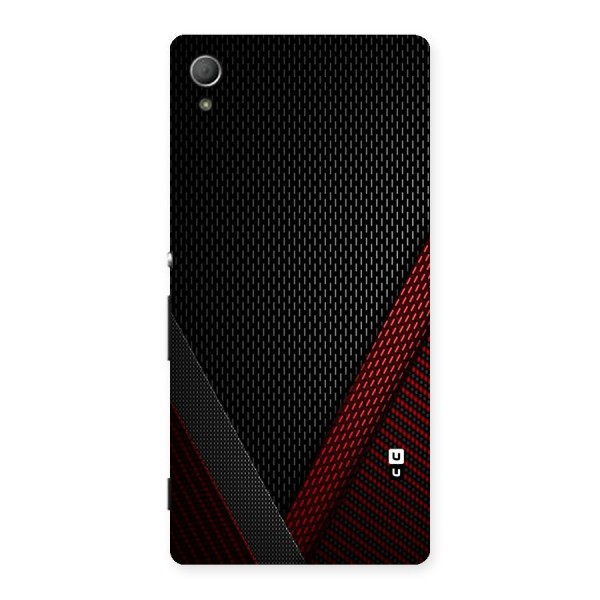 Classy Black Red Design Back Case for Xperia Z3 Plus