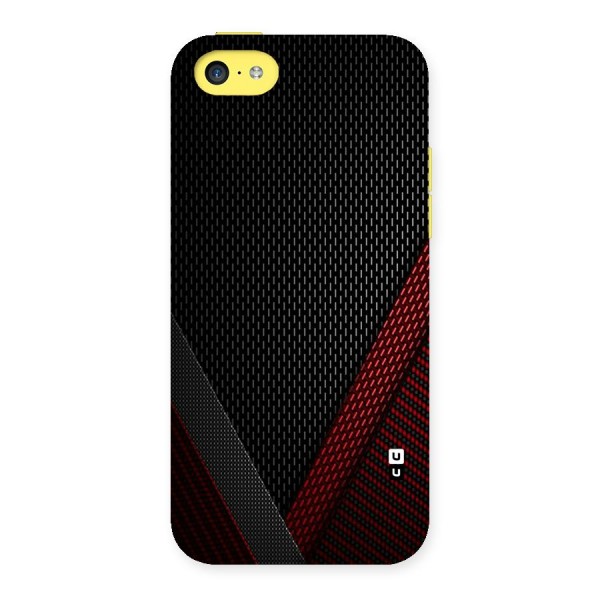 Classy Black Red Design Back Case for iPhone 5C