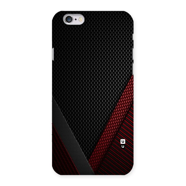 Classy Black Red Design Back Case for iPhone 6 6S