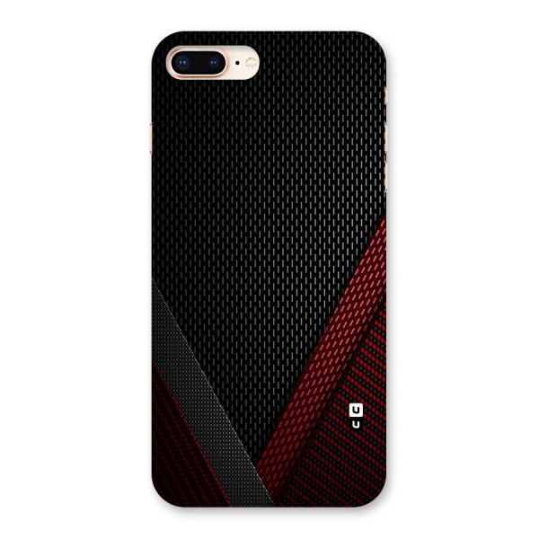 Classy Black Red Design Back Case for iPhone 8 Plus